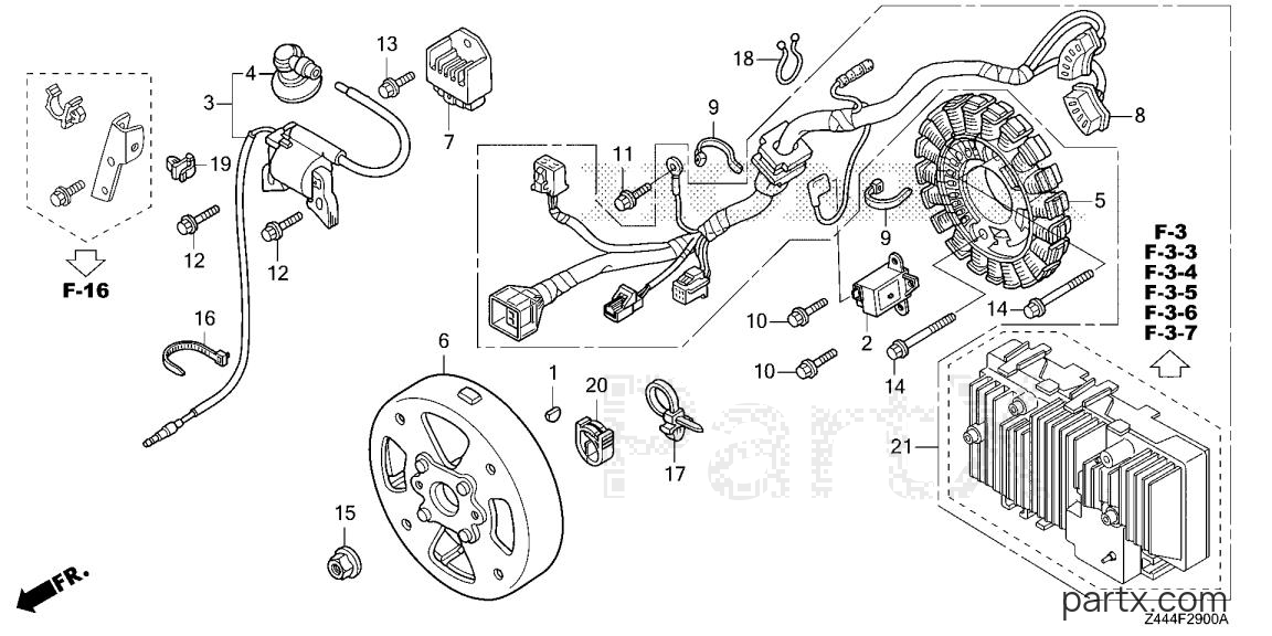 Honda EU2200IT AG1 - ROTOR - STATOR