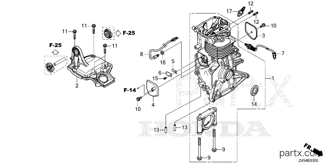 Honda EU3200I AN - CYLINDER