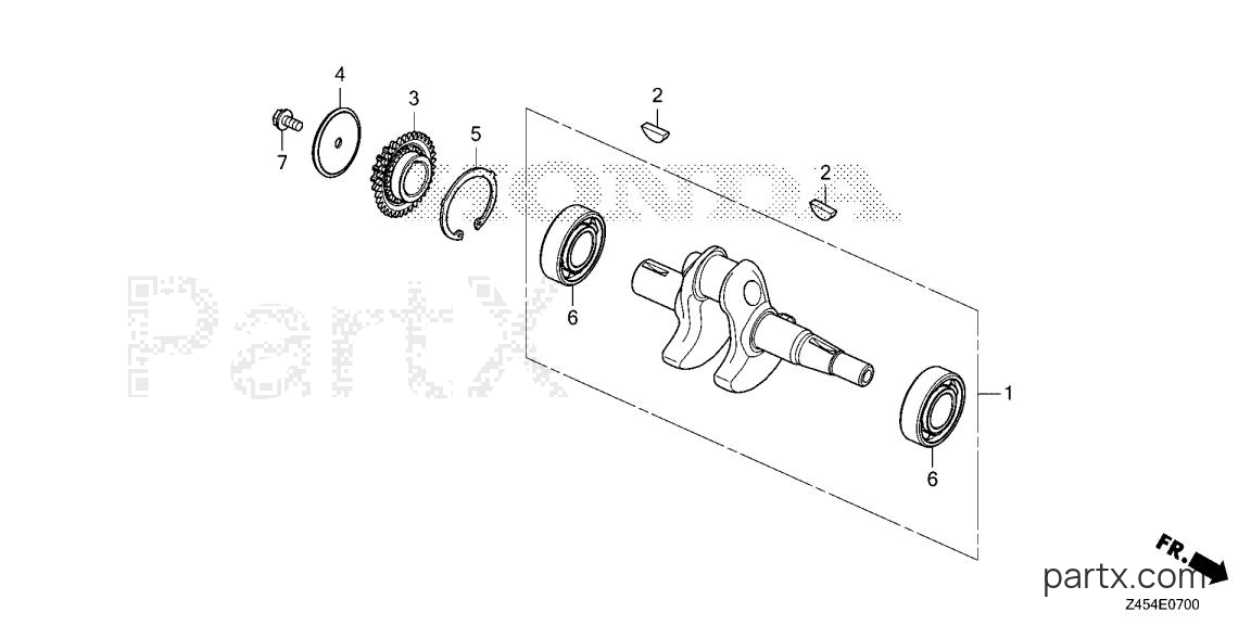 Honda EU3200I AN - CRANKSHAFT