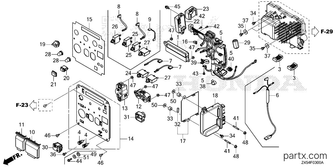 Honda EU3200I AC - CONTROL PANEL