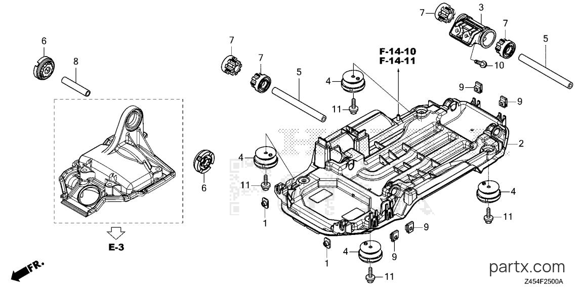 Honda EU3200I AN2 - BASE FRAME