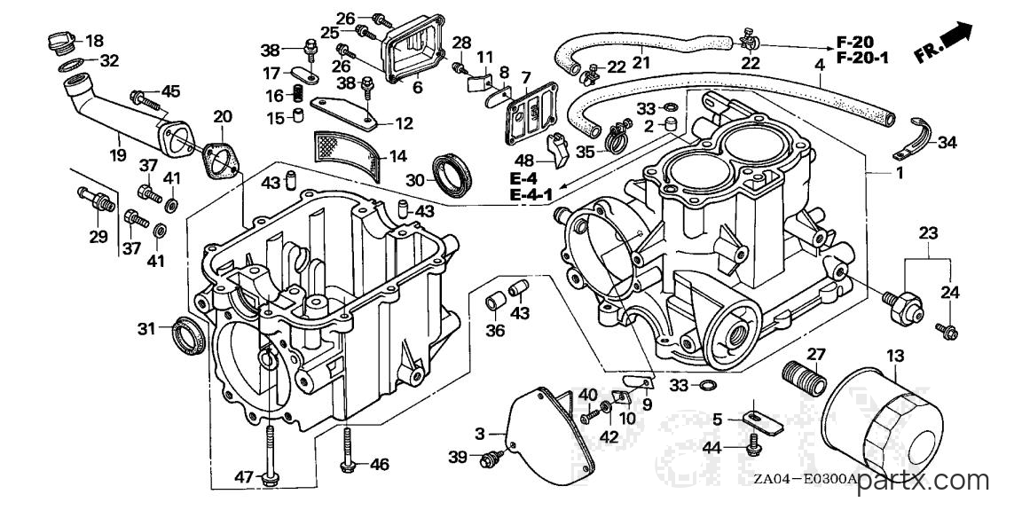 Honda ES6500 A - CYLINDER