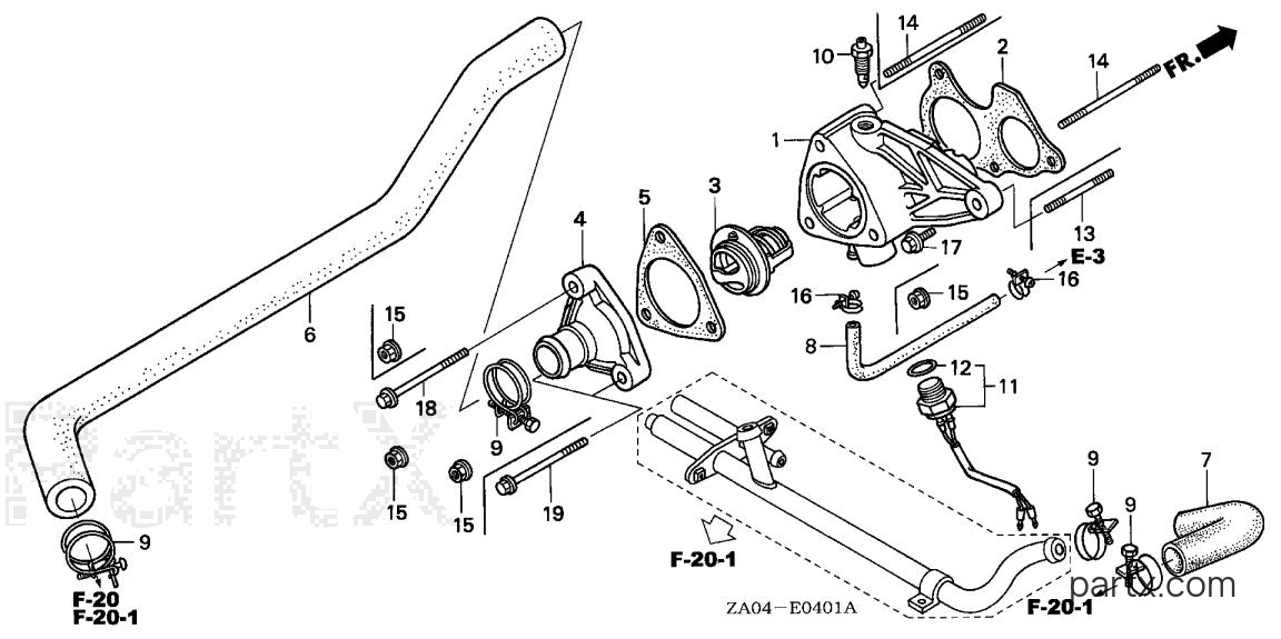 Honda ES6500K1 AR - THERMOSTAT CASE (2)
