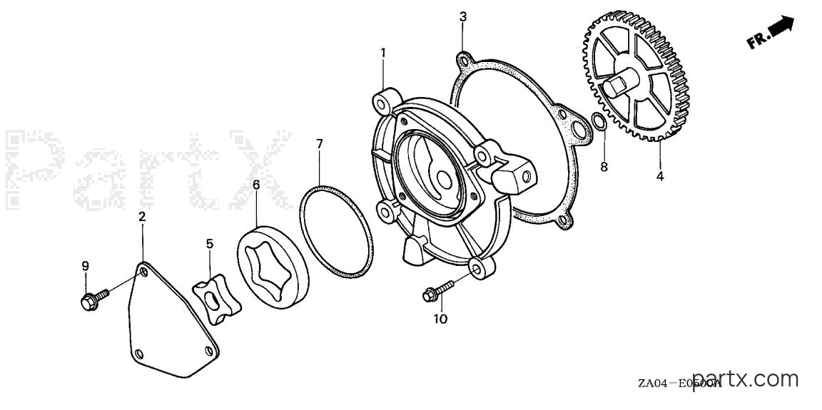 Honda EX5500 A - OIL PUMP