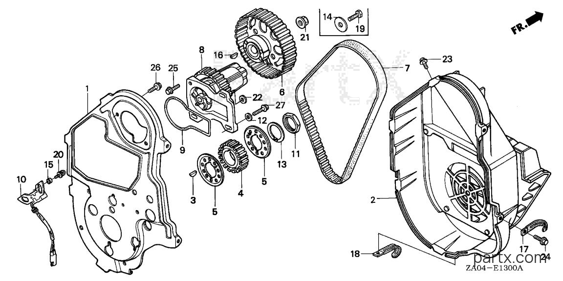 Honda EX5500K1 A/B - TIMING BELT