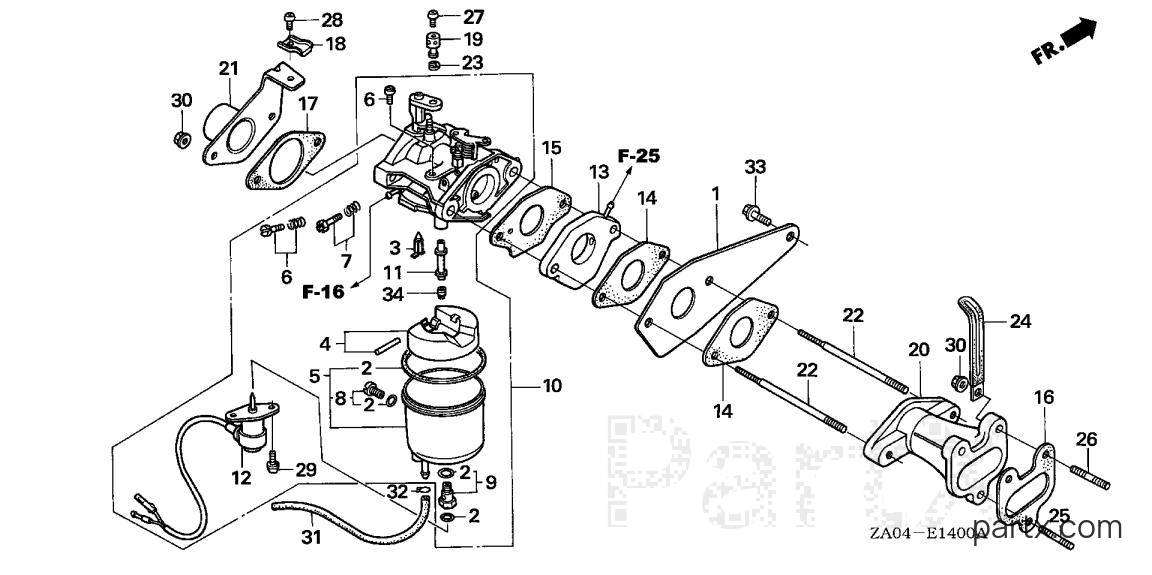 Honda EL5000 A - CARBURETOR (1)