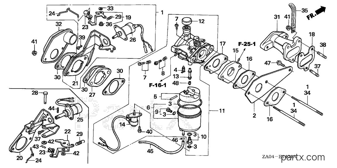 Honda EX5500 A - CARBURETOR (2)