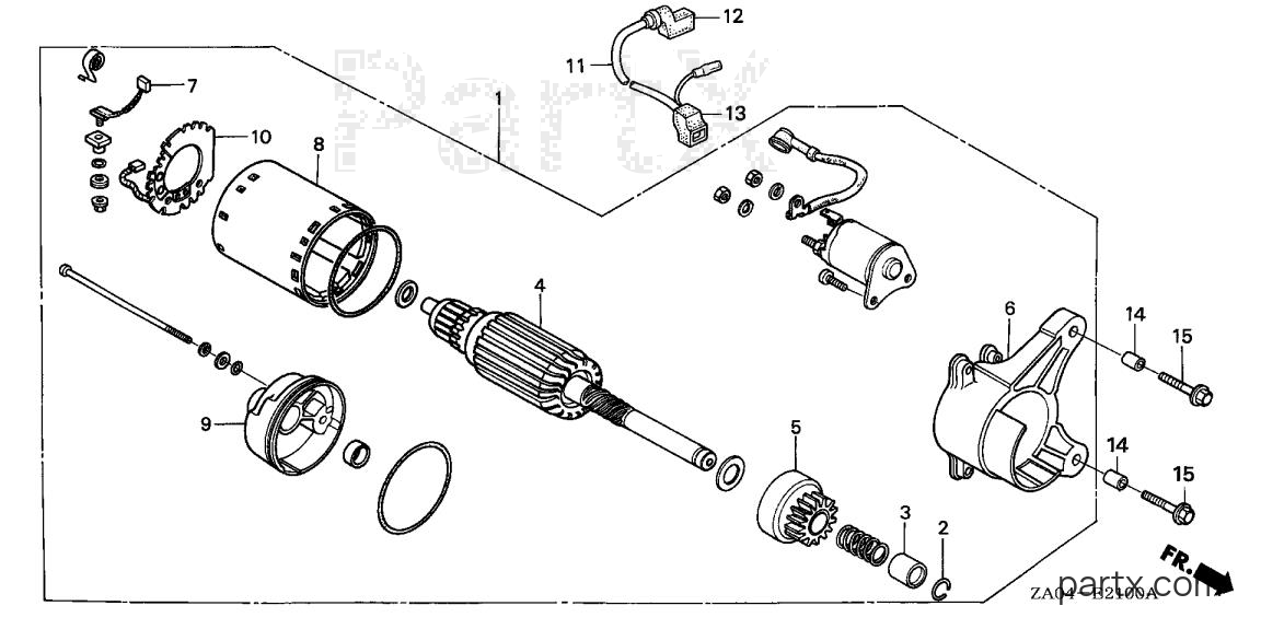 Honda ES6500 A - STARTER MOTOR (1)