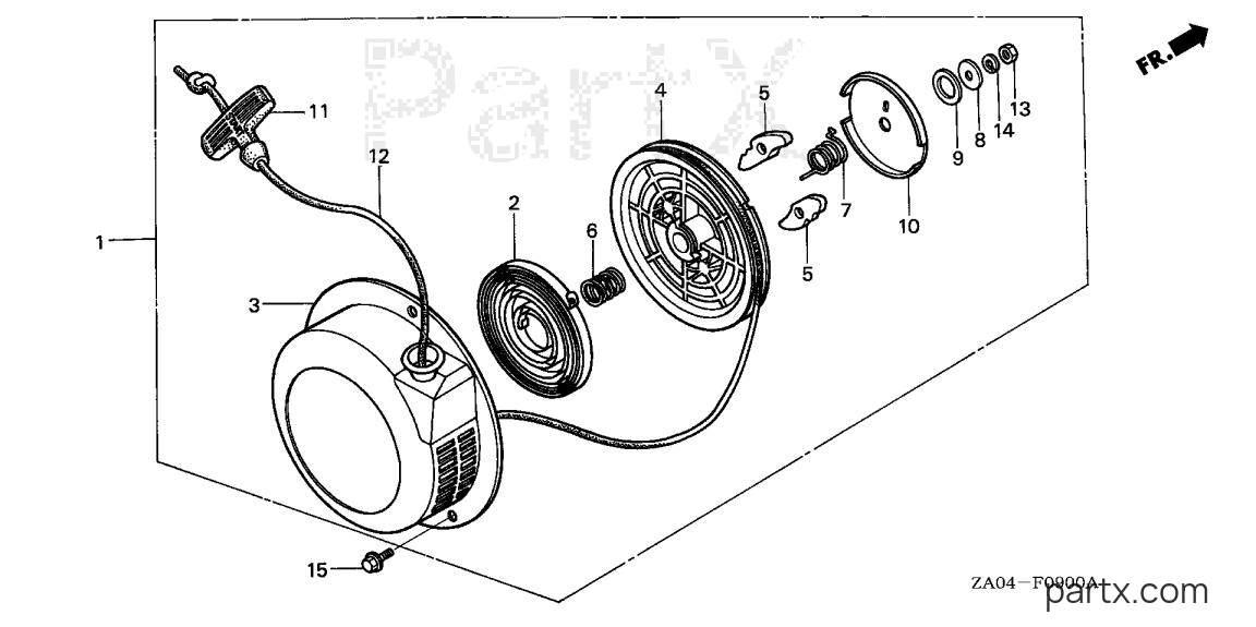 Honda EL5000 A - RECOIL STARTER