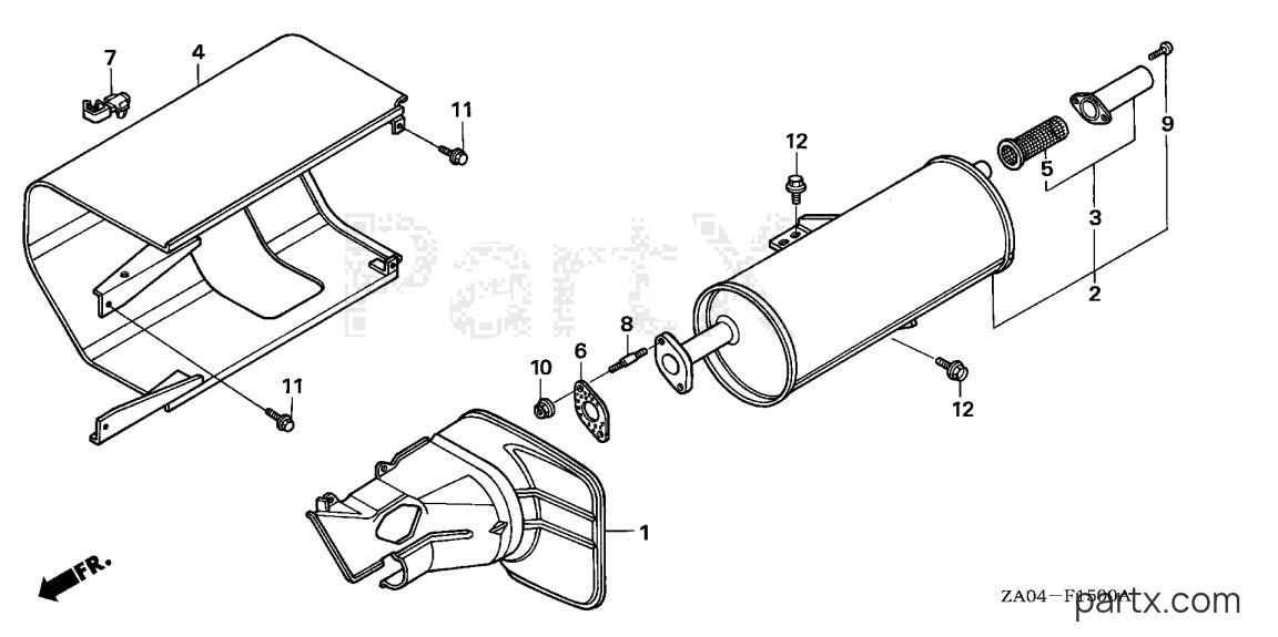 Honda ES6500K2 A - MUFFLER (1)