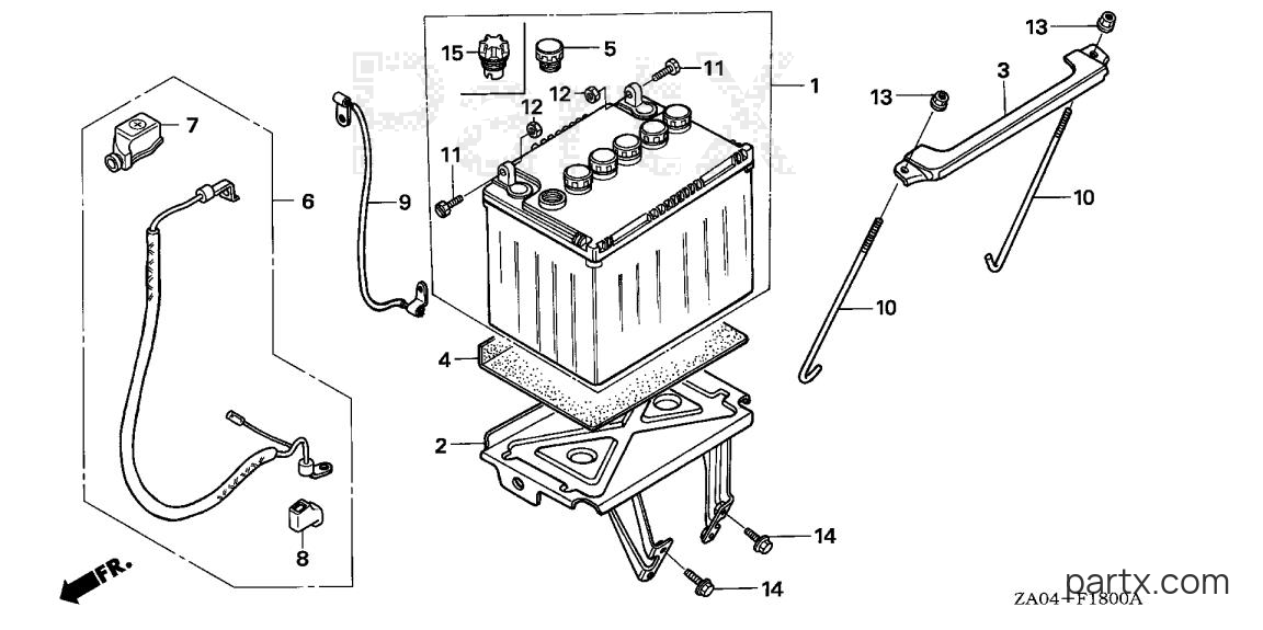 Honda ES6500K1 AR - BATTERY (1)