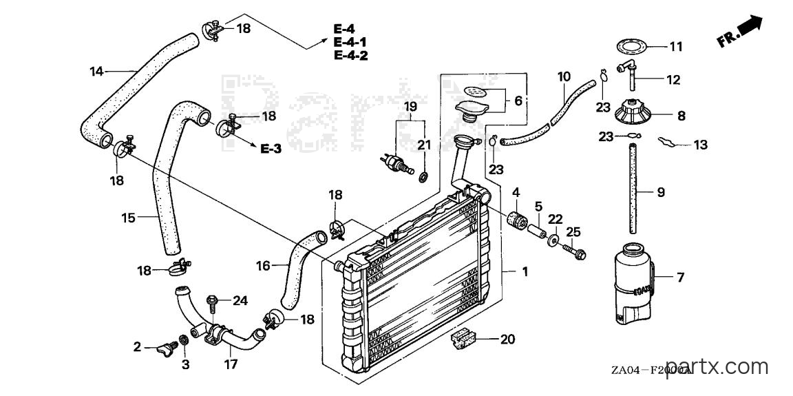 Honda ES6500 A - RADIATOR (1)
