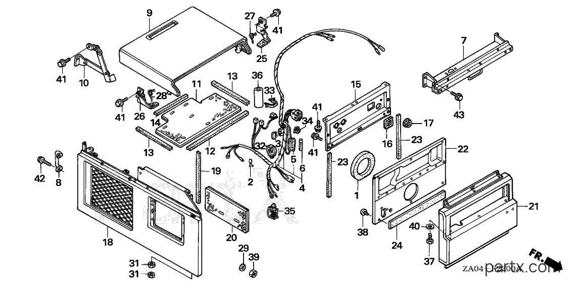Honda EX5500 A - FRONT COVER