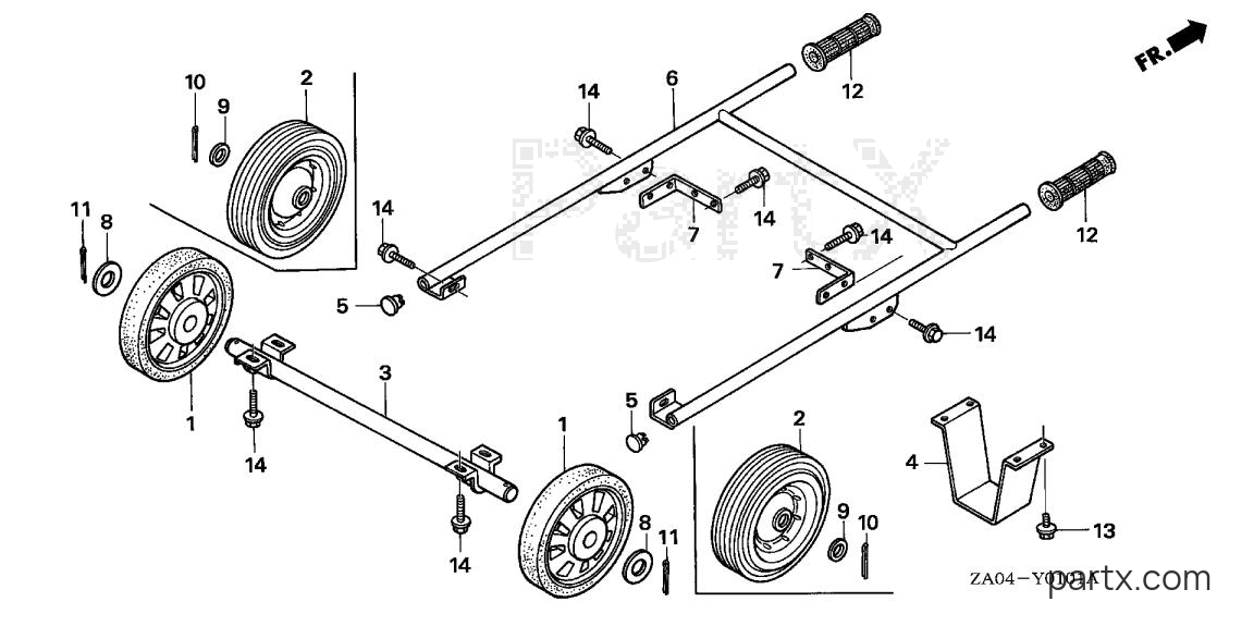 Honda EX5500K1 A/B - WHEEL KIT (2)
