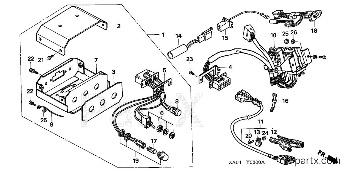 Honda EX5500K1 A/B - SWITCH BOX