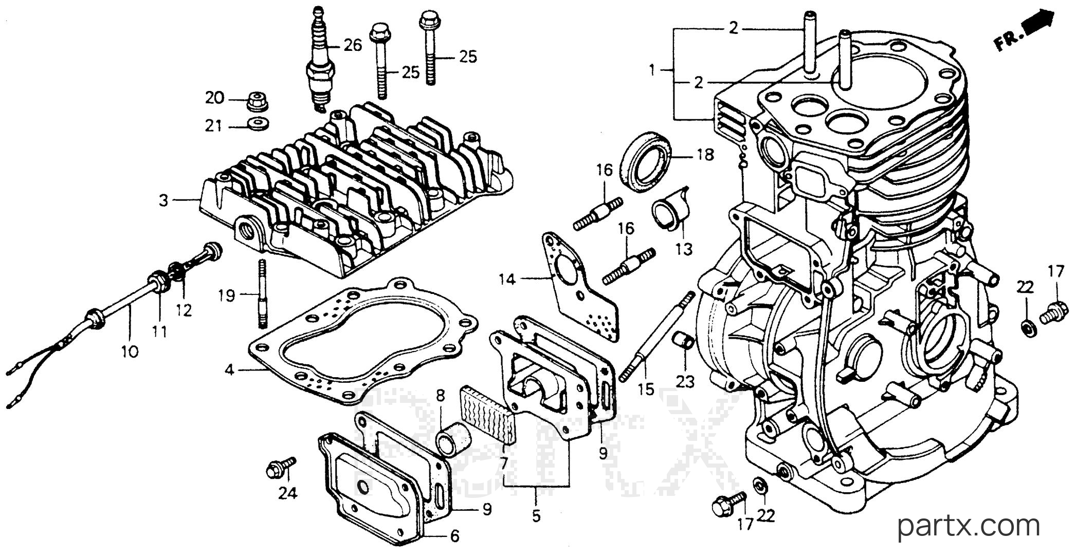 Honda EMS4000 A - CYLINDER