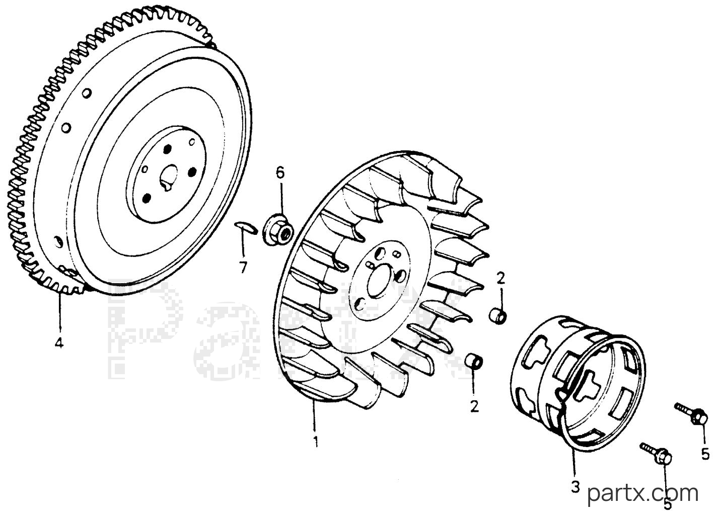 Honda EM4000 A - FLYWHEEL