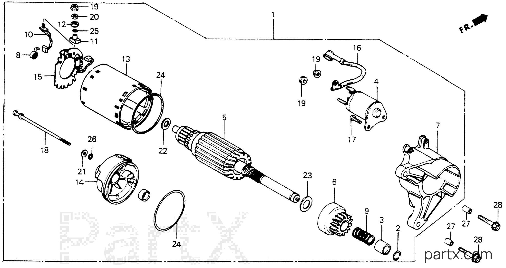 Honda EMS4000 A - STARTER MOTOR (EMS)