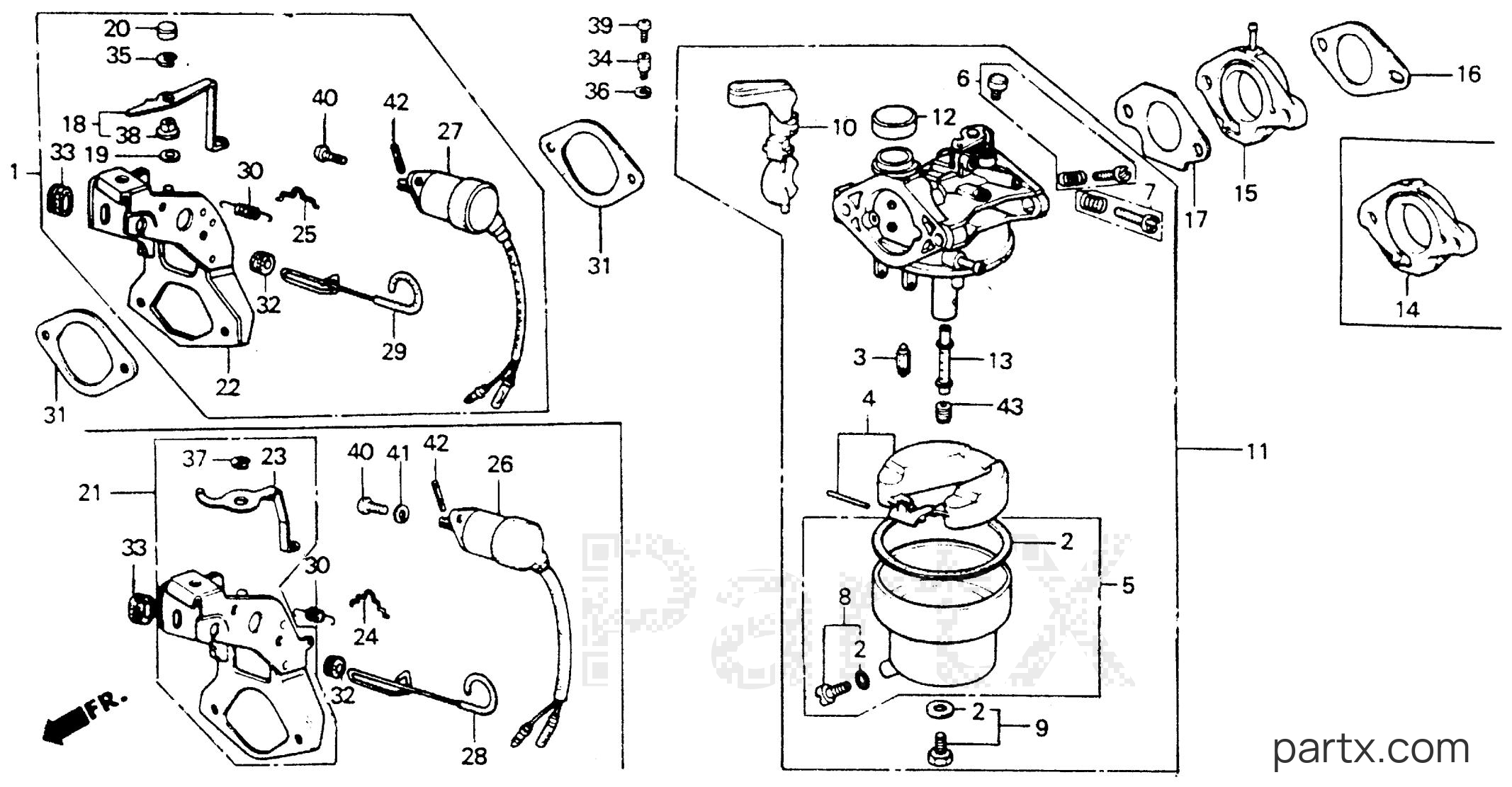 Honda EB4000 A - CARBURETOR