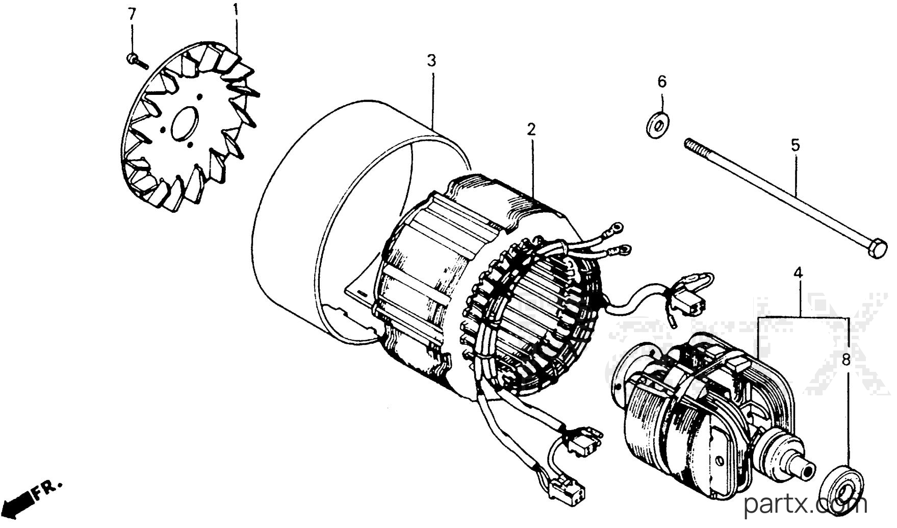 Honda EB4000 A - STATOR