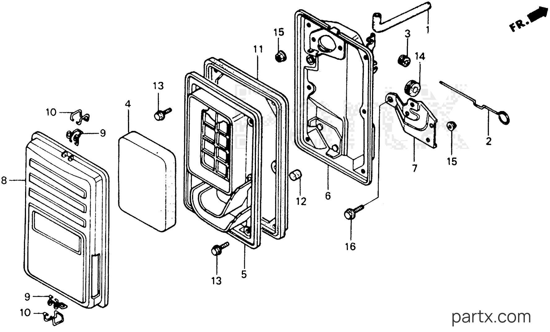 Honda EB4000 A - AIR CLEANER