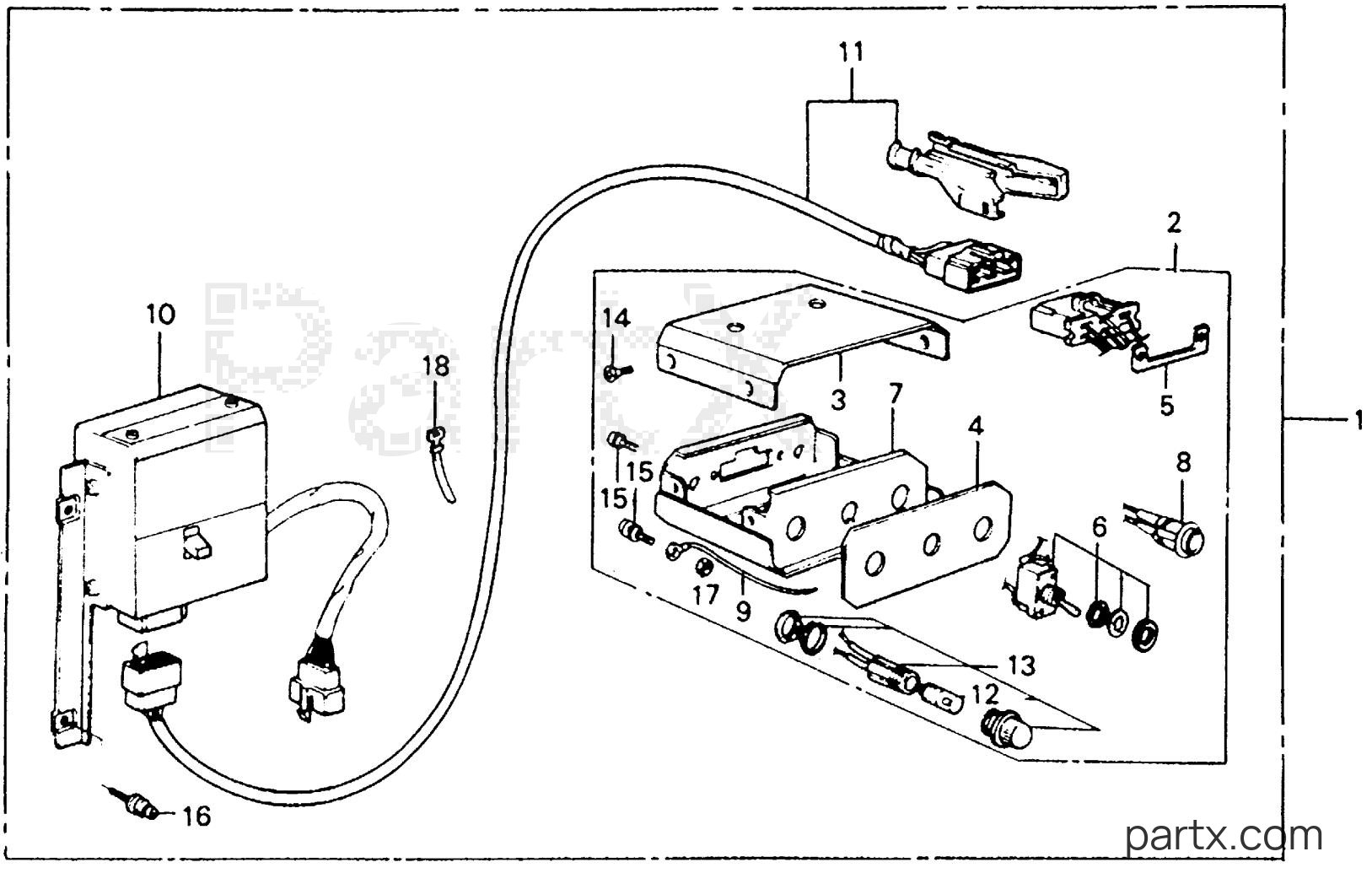 Honda EMS4500 A - REMOTE CONTROL KIT (EMS)
