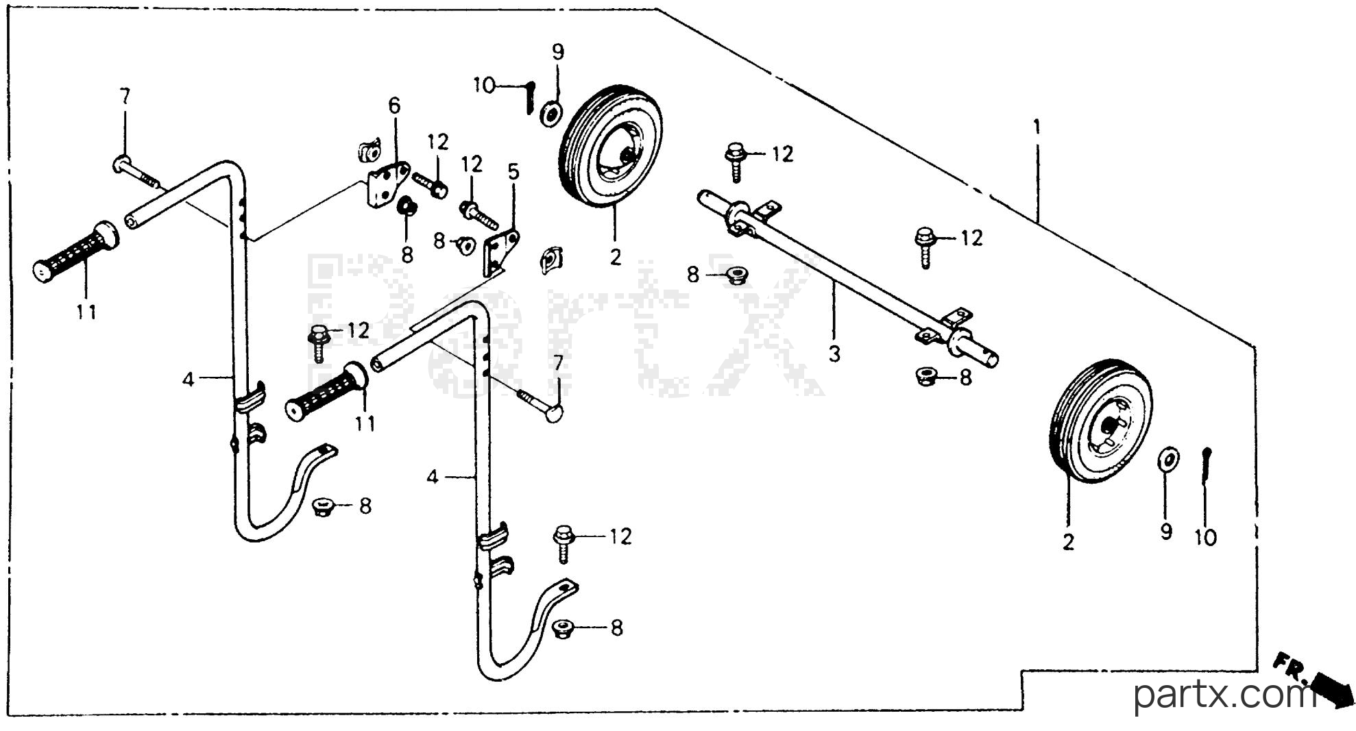 Honda EMS4000 A - WHEEL (2-WHEELS)