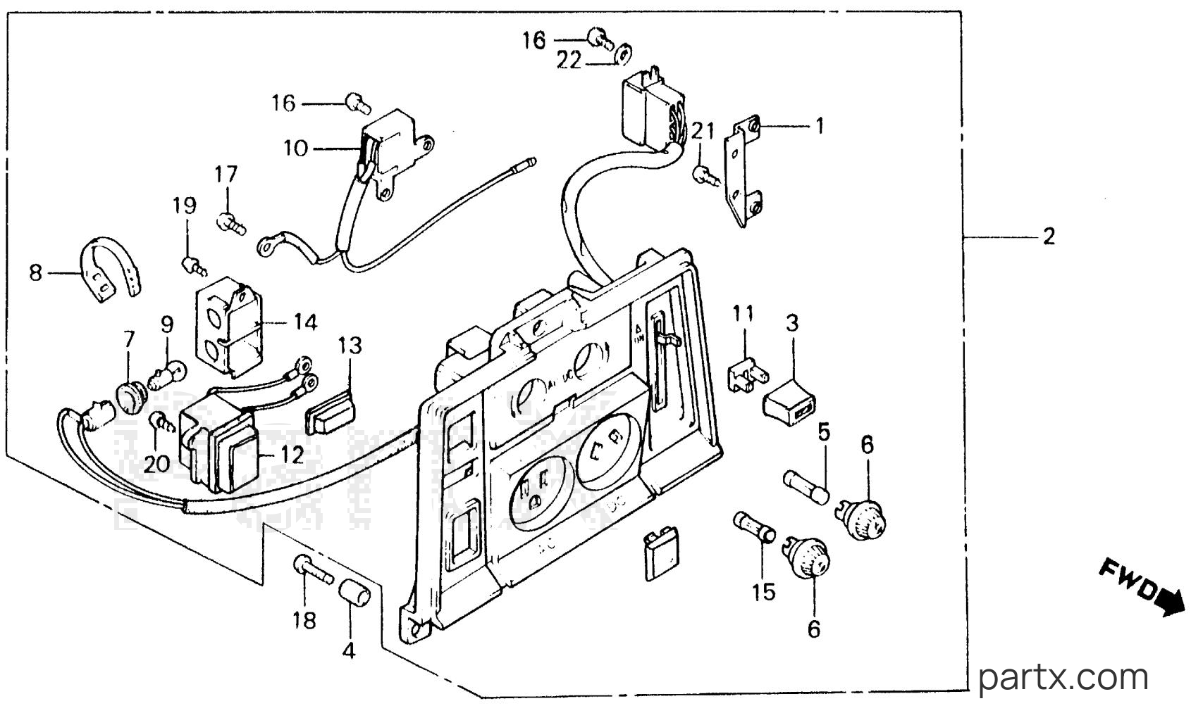 Honda EM500 A - EM PANEL