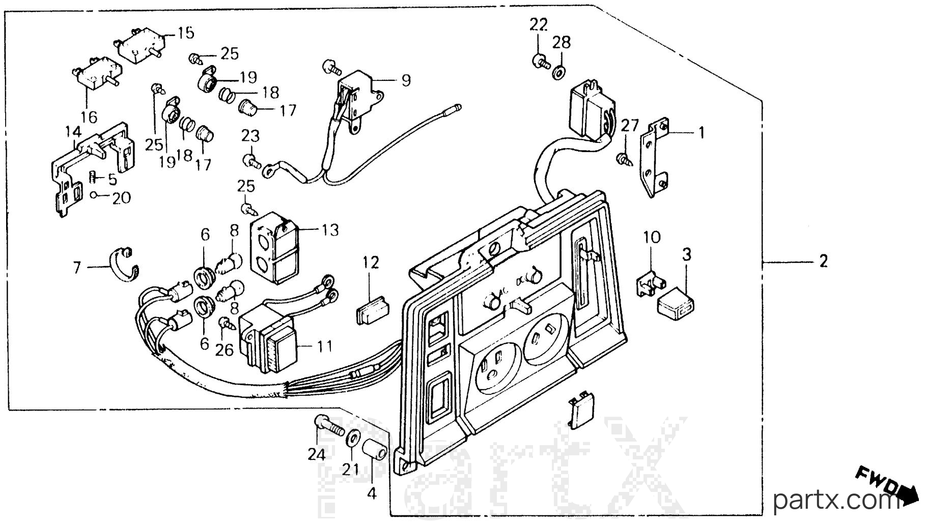 Honda EM600 A - K1/600 PANEL