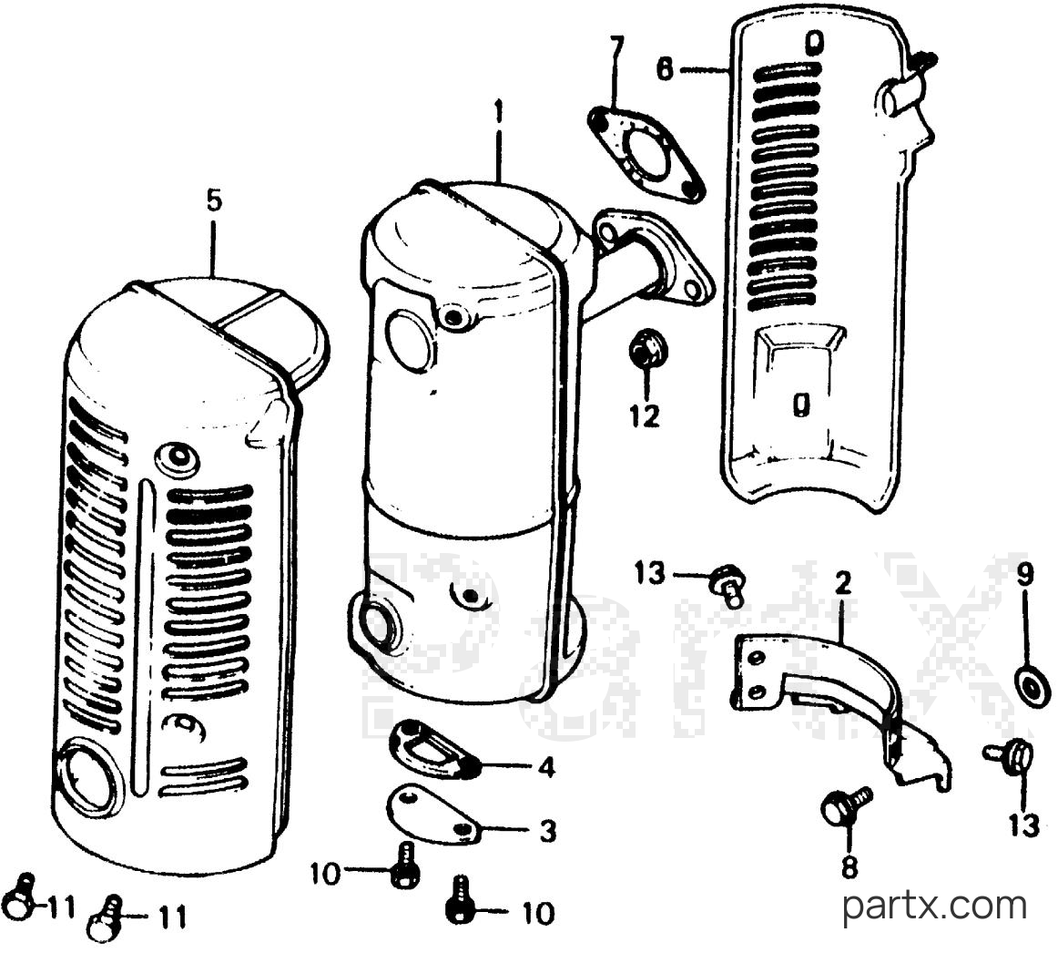 Honda EG1400Z A - MUFFLER