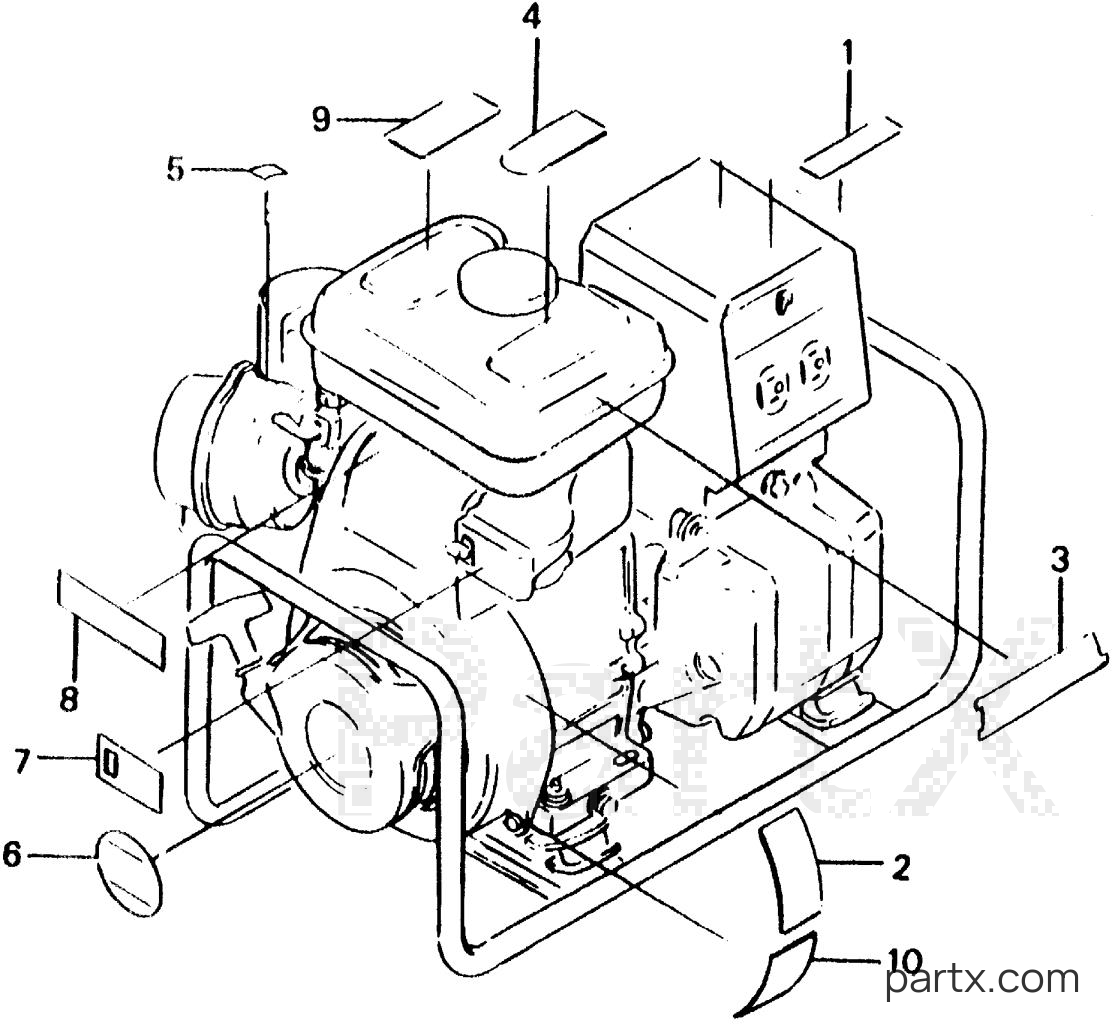 Honda EG1400Z A - LABELS