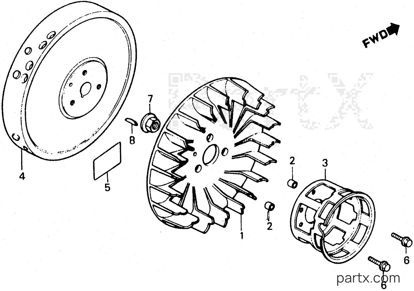 Honda EG2200Z A - FLYWHEEL