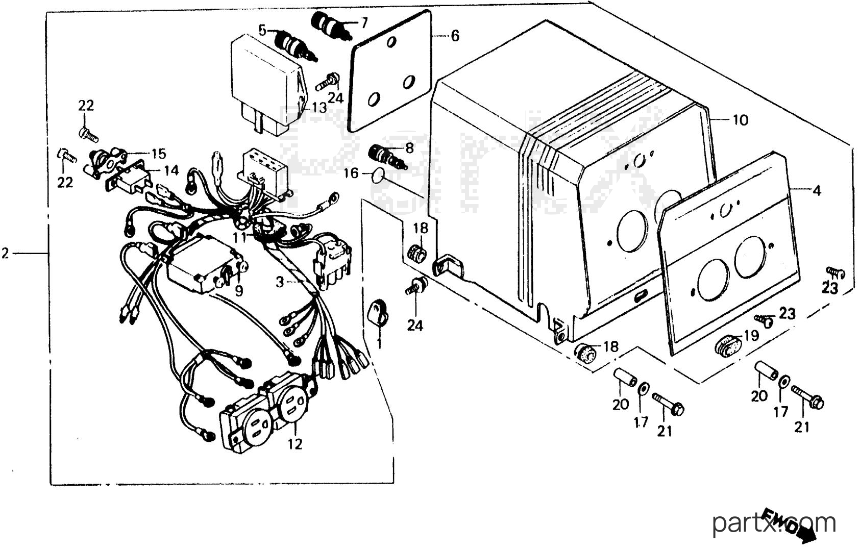 Honda EG2200Z A - CONTROL BOX