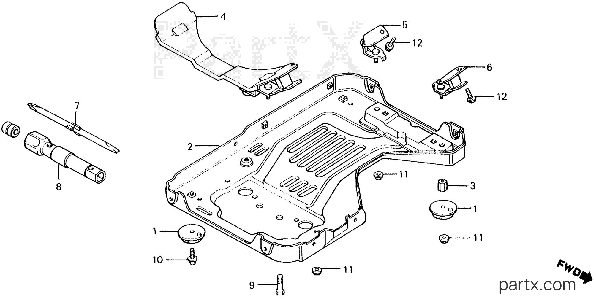 Honda EX800 A - LOWER COVER