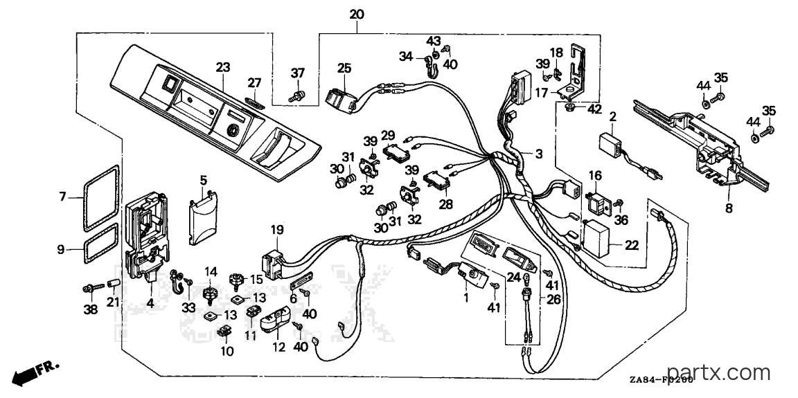 Honda EX650 A - EX650 PANEL