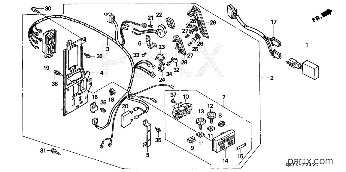 Honda EM650 A - EM650 PANEL