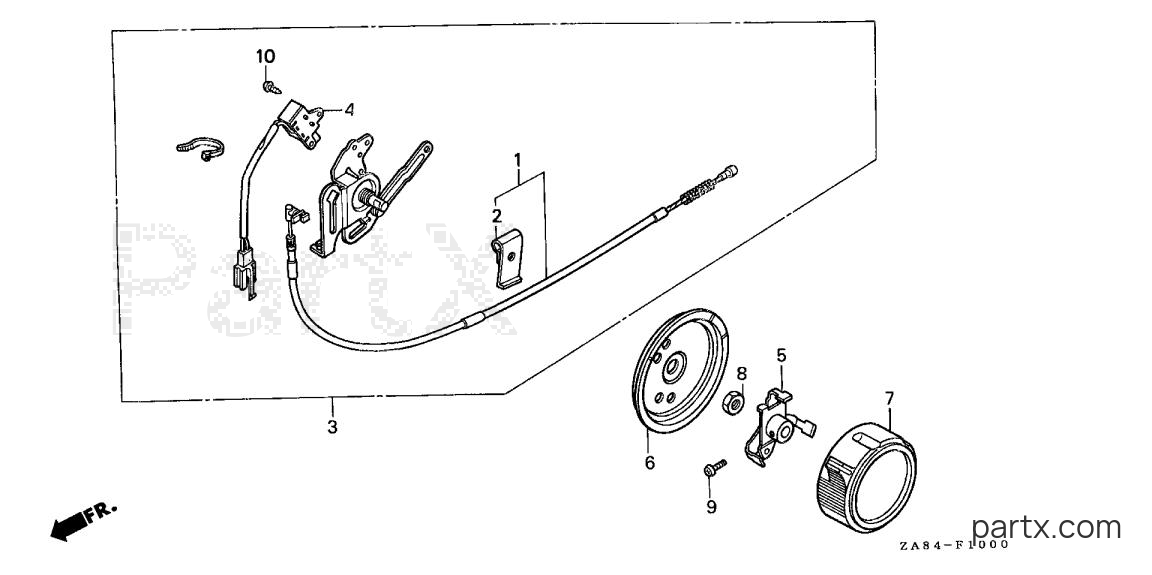 Honda EX650 A - EX650 CONTROL SWITCH