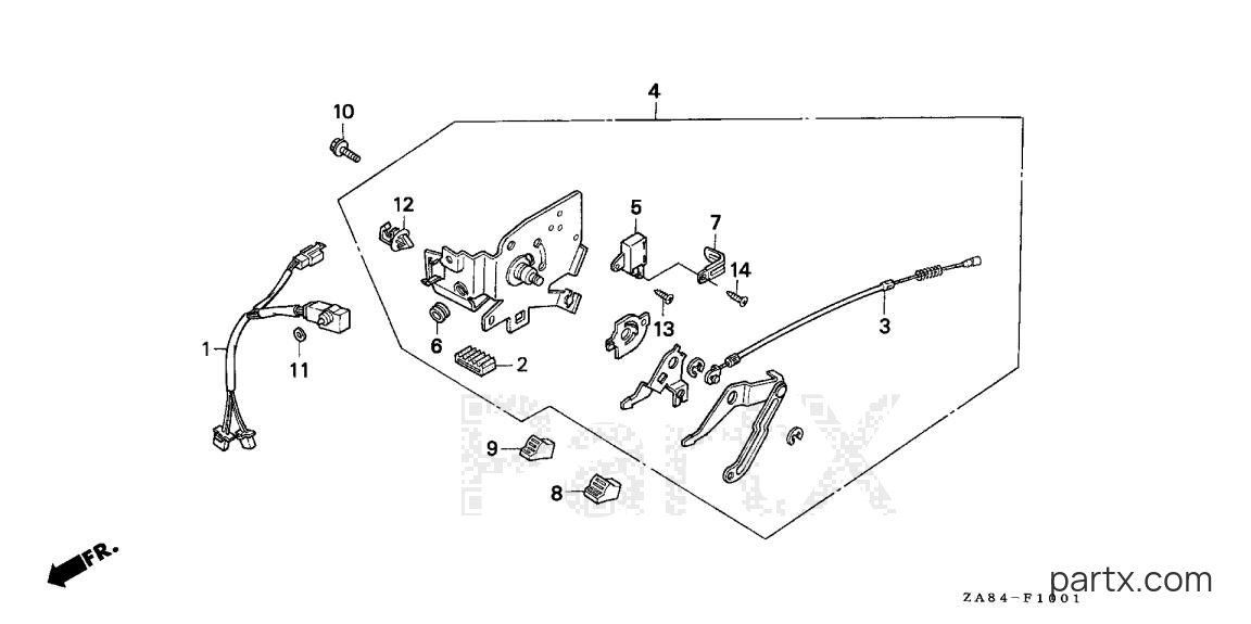 Honda EM650 A - EM650 CONTROL SWITCH