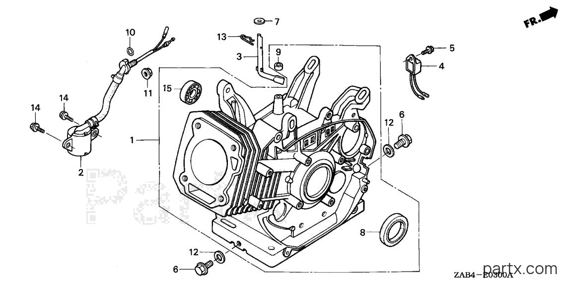 Honda EM6000GP A - CYLINDER