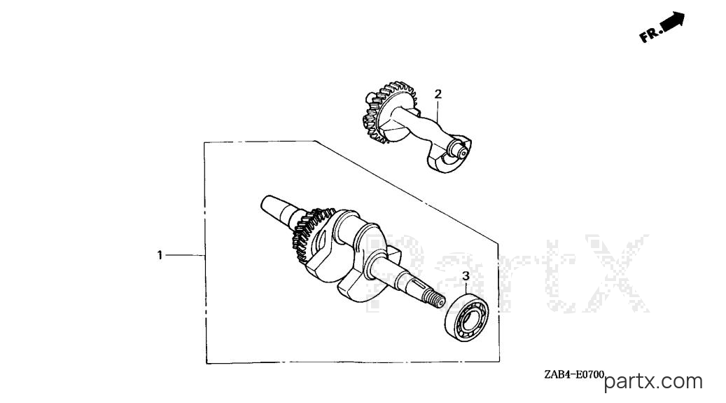 Honda EM6000GP A - CRANKSHAFT