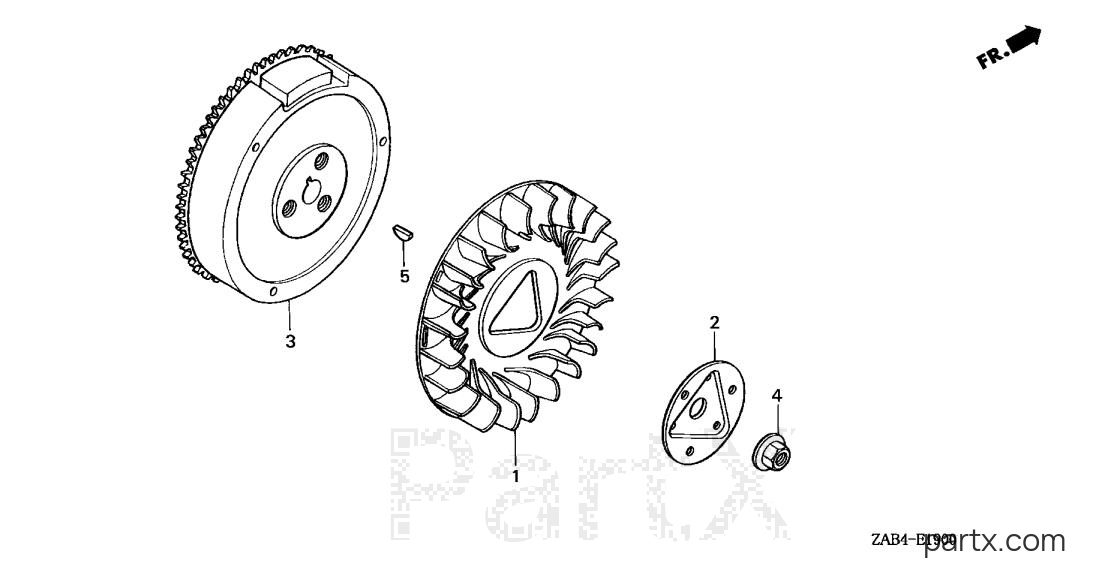 Honda EM6000GP A - FLYWHEEL