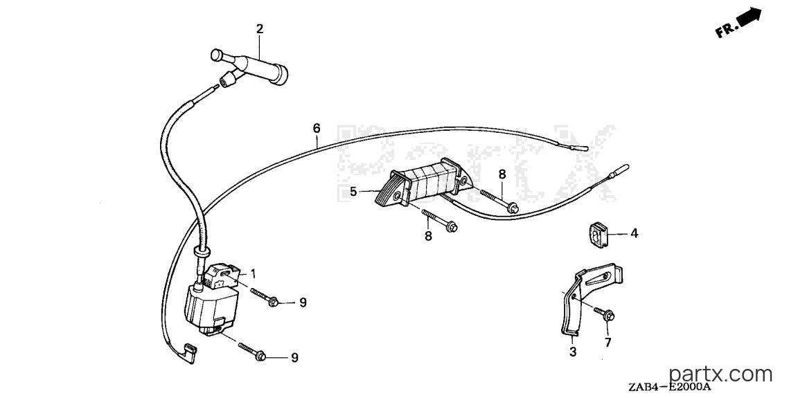 Honda EM6000GP A - IGNITION COIL