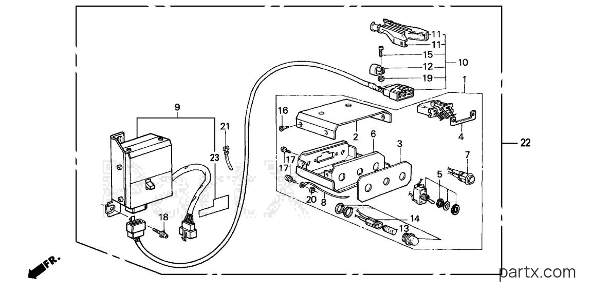 Honda EM6000GP A - SWITCH BOX