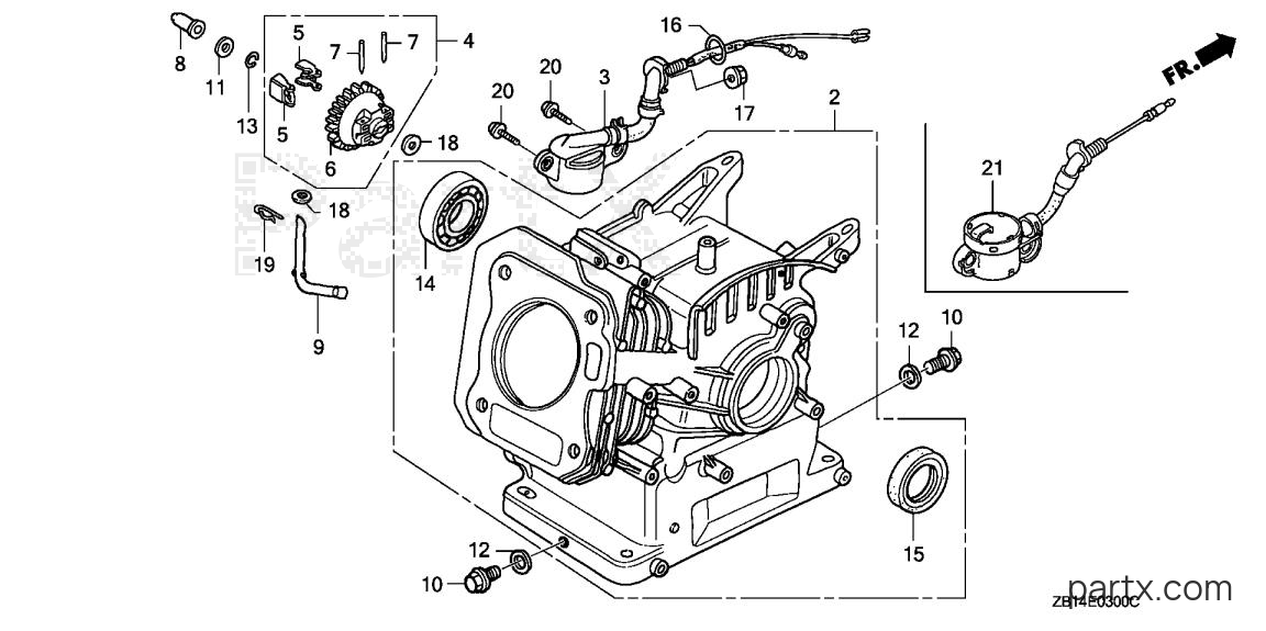Honda EG2500XK1 AN - CYLINDER