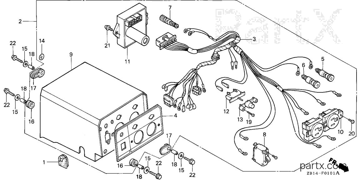 Honda EG2200X AR - CONTROL BOX (EG2200X)