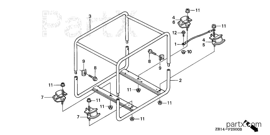 Honda EG2200X AR - FRAME