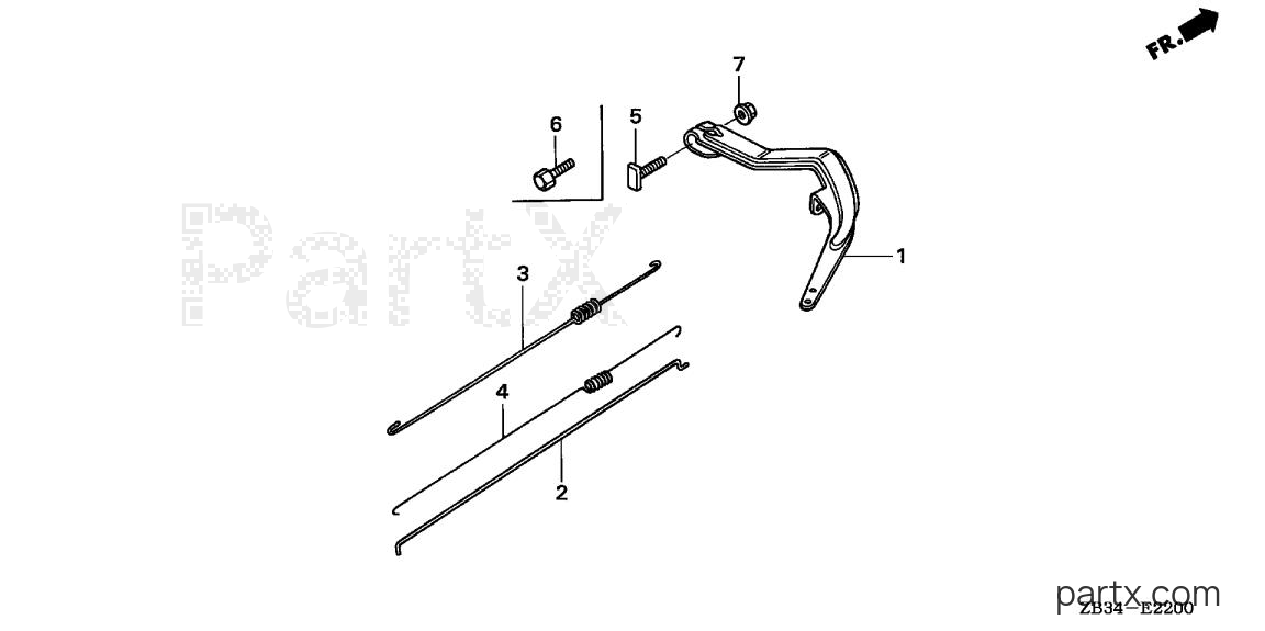 Honda EM1800X A - GOVERNOR ARM