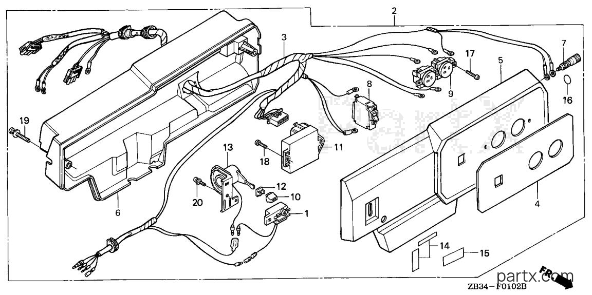 Honda EB2200X A - CONTROL BOX (EB2200X)