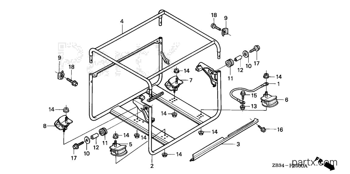 Honda EM1800XK1 A/C - FRAME