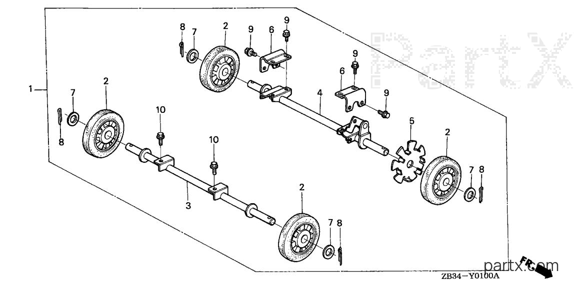 Honda EM1800X A - WHEEL KIT